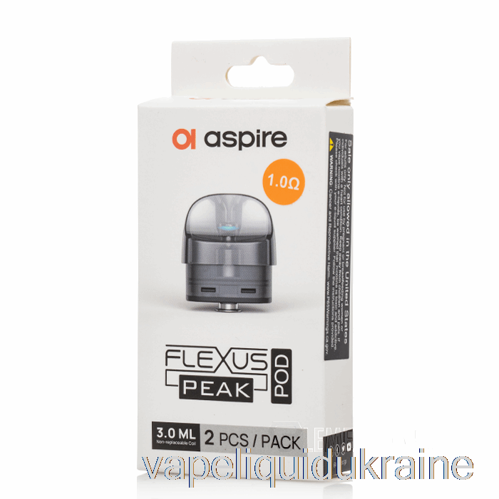 Vape Ukraine Aspire Flexus Peak Replacement Pod Pods + 1.0ohm AF Coils (2-Pack)